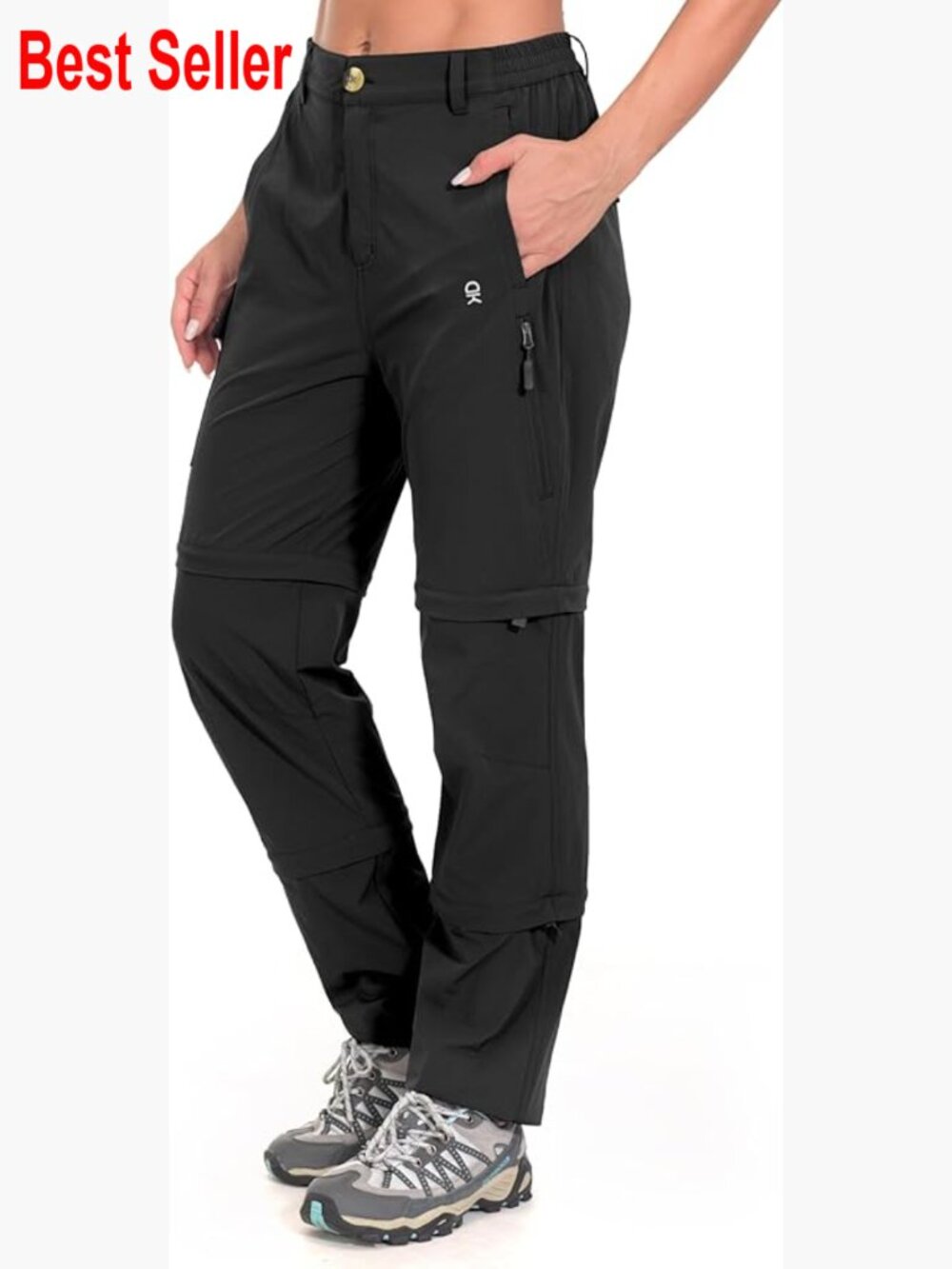Nylon/Elastane Stretch Convertible Zip-Off Hiking Pants